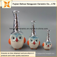 New Design Ceramic Hand-Made Colorful Owl